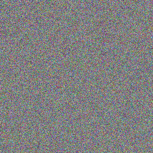 Image of random noise with a secret message